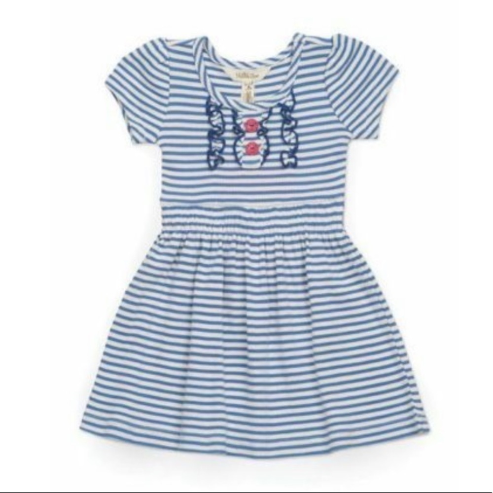 Matilda Jane Girls’ JETTY Lap Dress Girls’ 8 Happy and Free Blue Stripe
